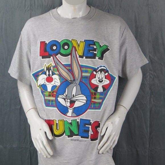 Vintage Graphic T-shirt - Looney Tunes Big Graphic - Men's Large - Picture 4 of 9